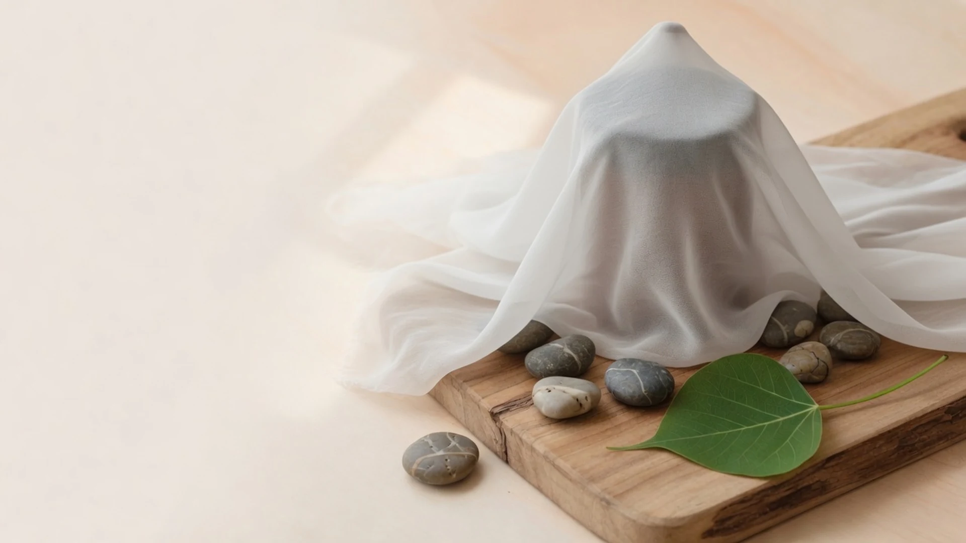 Peepal botanical product — amber jar with veil on wood